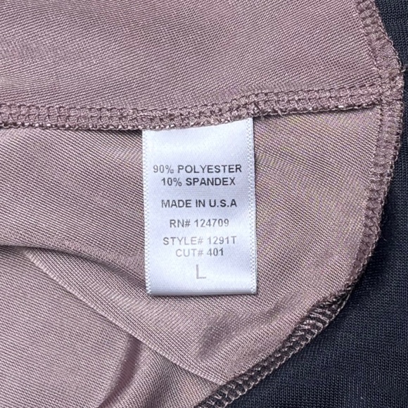 IC By Connie K Collection Brown Black Crushed Velvet Asymmetric Tunic Top L NWT - Picture 9 of 12